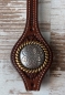 Rope Edge Flower Engraved Concho antik/gold 1 3/4